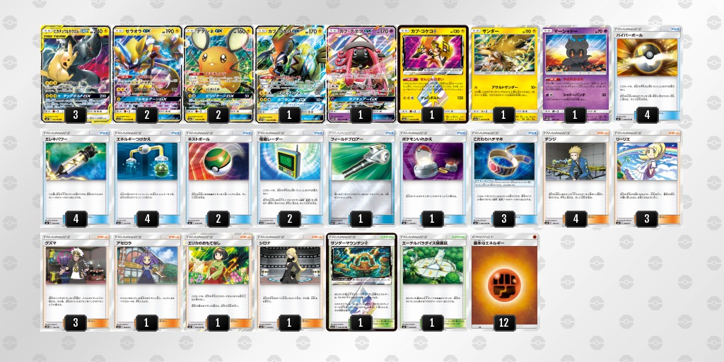 シティリーグ大阪優勝 ピカチュウ&ゼクロムGX